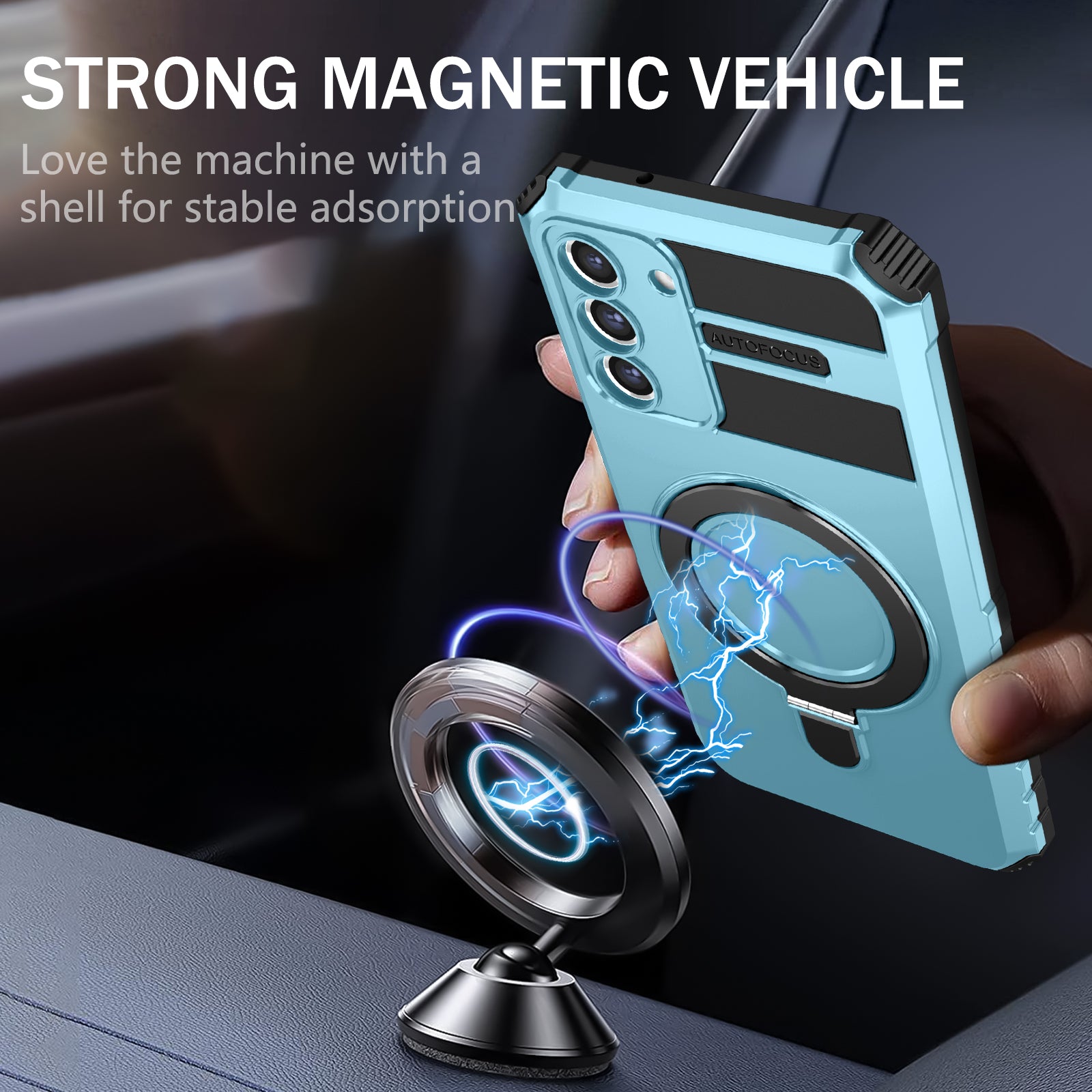 For Samsung Galaxy S21 FE 5G Cell Phone Case PC TPU Magnetic Metal Ring Kickstand Cover For Samsung Galaxy S21 FE 5G Cell Phone Case PC TPU Magnetic Metal Ring Kickstand Cover
